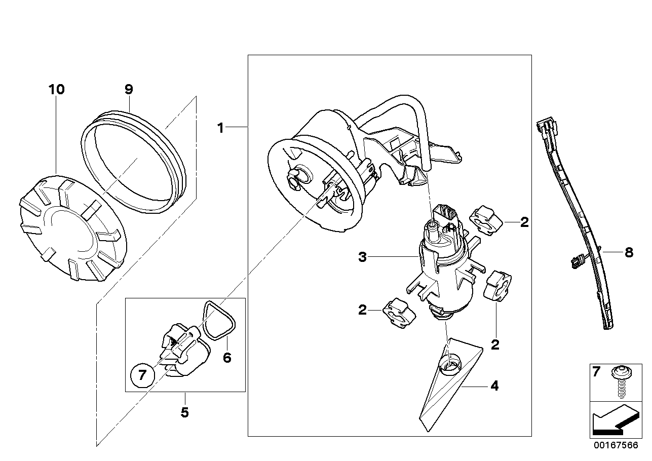 Bomba do combustível / sensor de nível