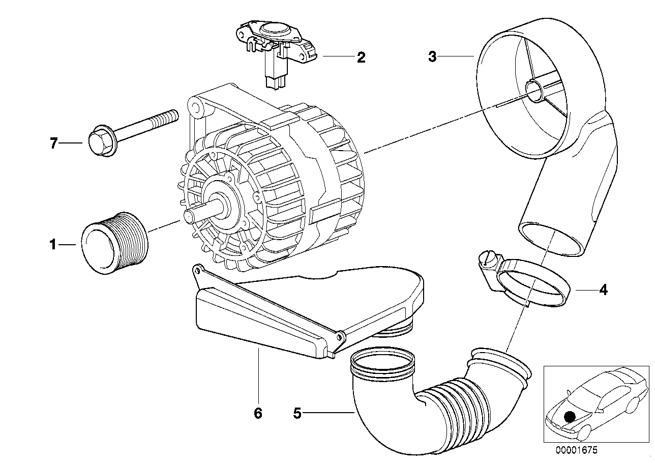 Alternatore, particolari 120A