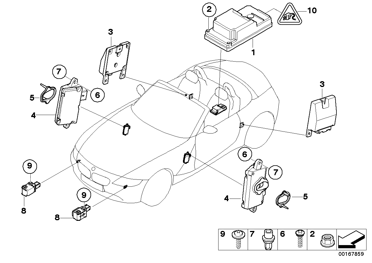 Elektro-onderdelen v airbag