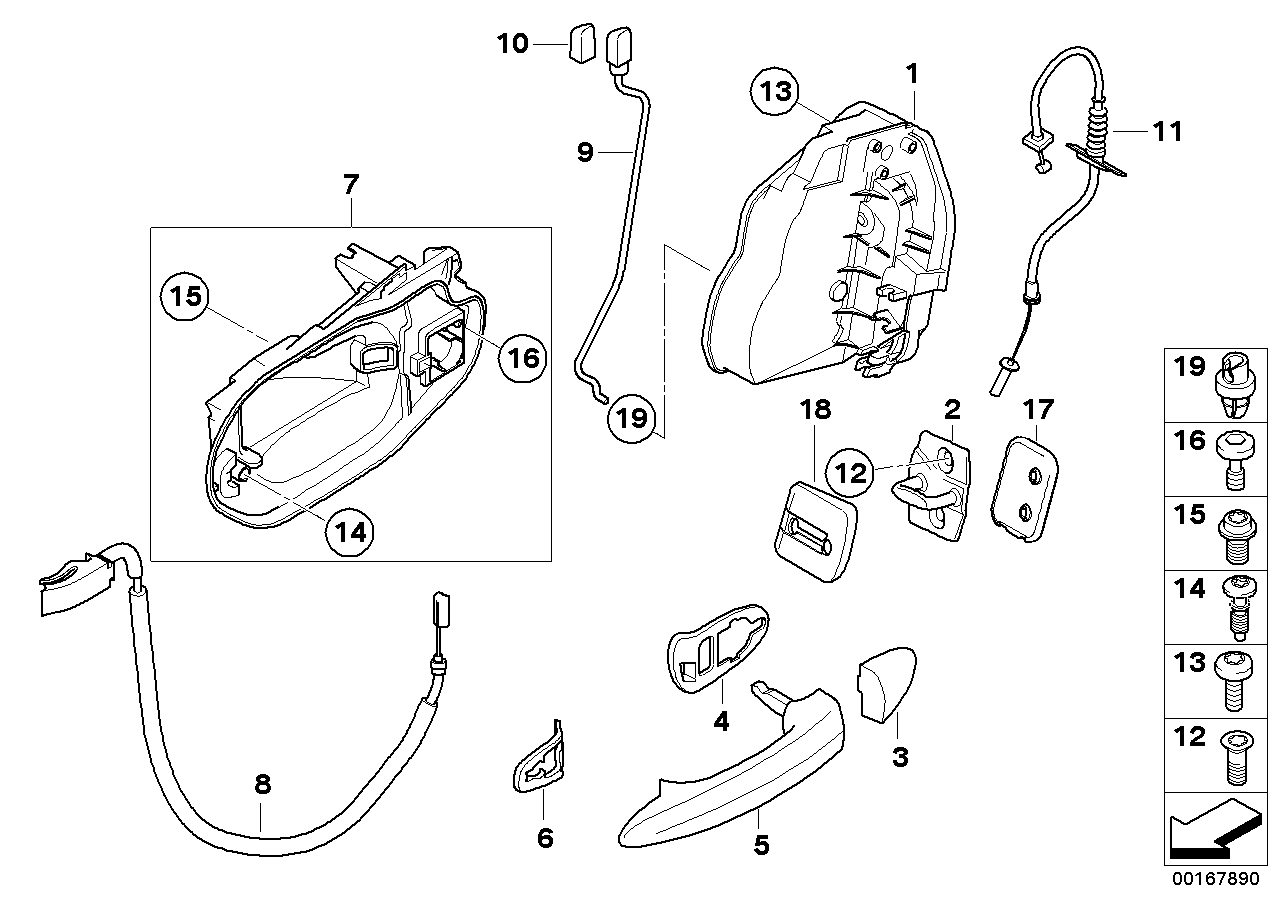 Locking system, door, rear