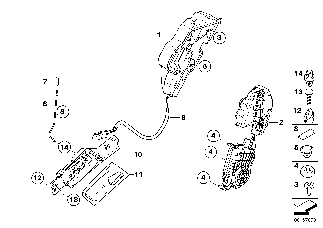 Schliesssystem Tür hinten II