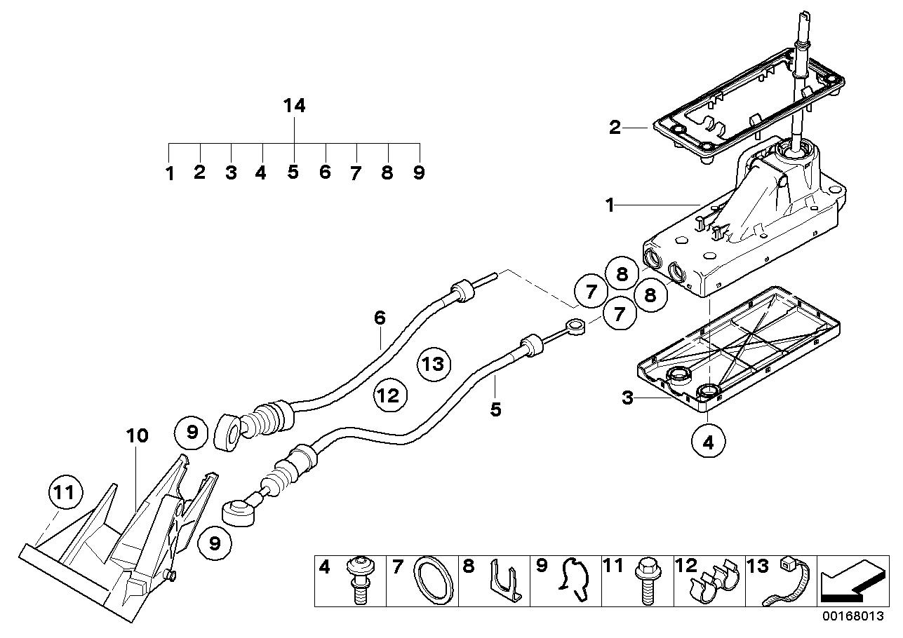 Pièces de commande de vitesses