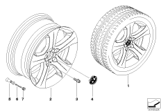 BMW LA wheel, start spoke 258
