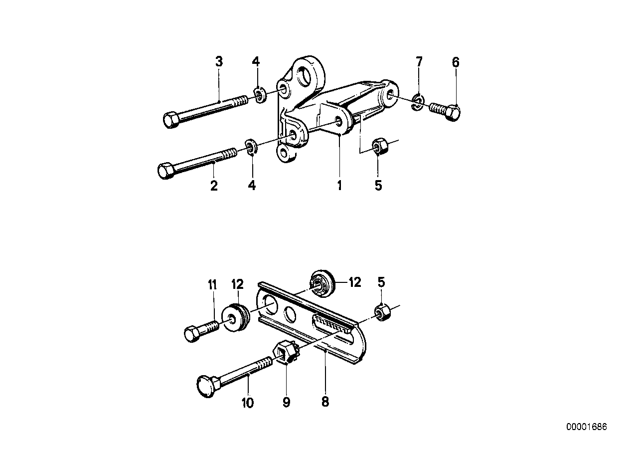 Pièces de fixation d'alternateur