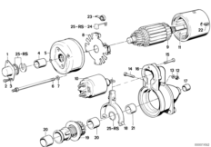 Motor de arranque componentes / Bosch