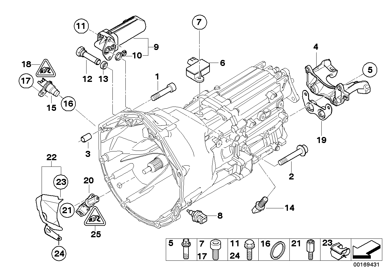 Getriebe Befestigung/Anbauteile