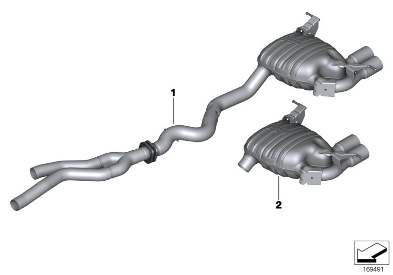 BMW Performance silencer system