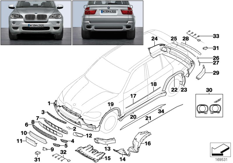 Dodatečná montáž M aerodynamický paket