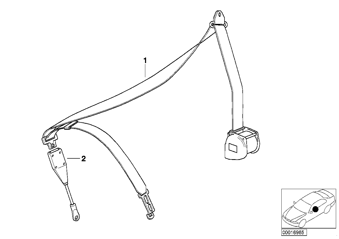 Sicherheitsgurt vorn 4-Türer