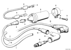 Bougie/cable d'allumage/bobine