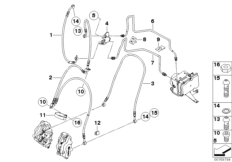 Bromsledningar fram ABS