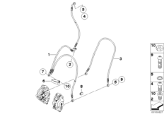 Bromsledningar fram utan ABS