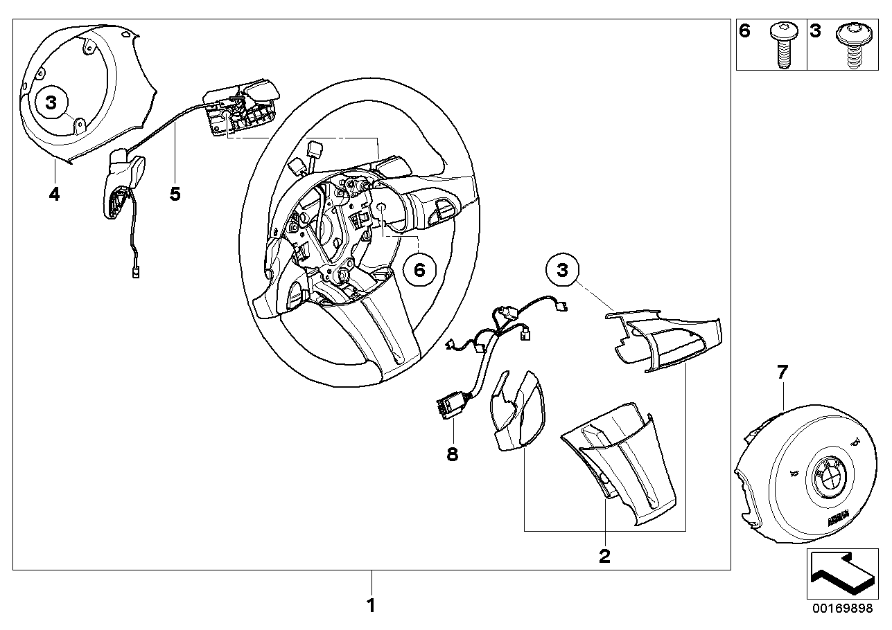 Sport st.wheel, airbag, multif./paddles