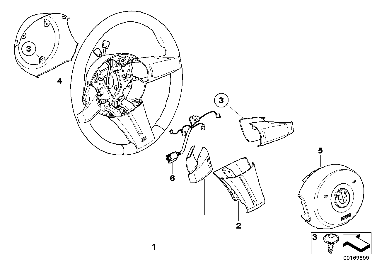 M Sports steer.-wheel, airbag, leather