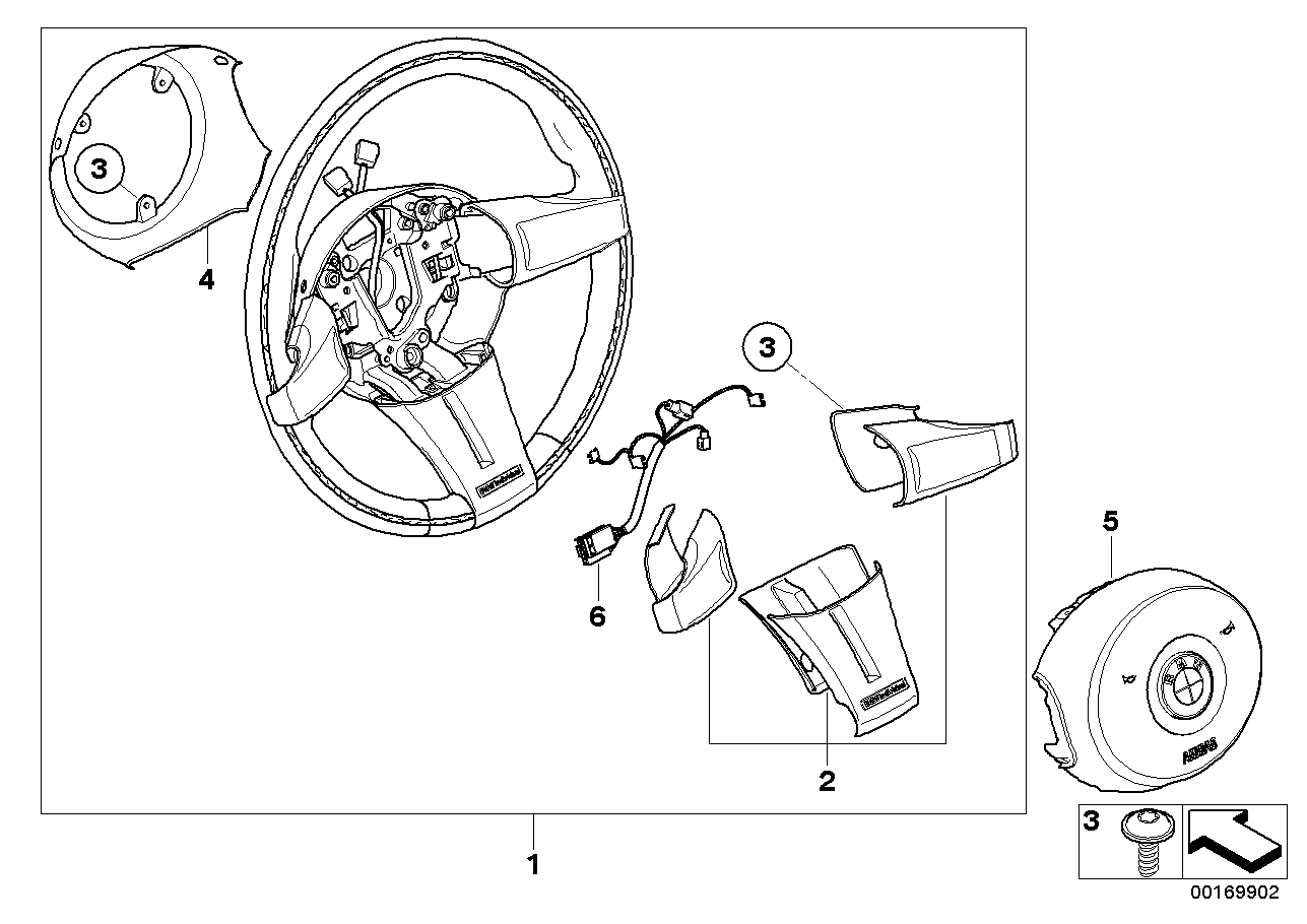 Volant sportivo pelle/corona legno