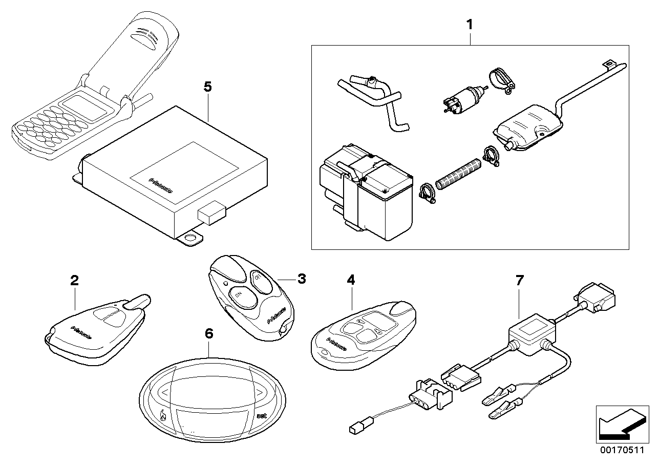 Kit de montage chauffage auxiliaire