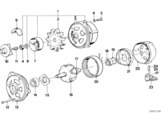 Generator, individual parts