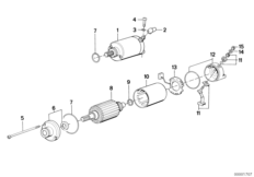 Motor de arranque Peças individuais