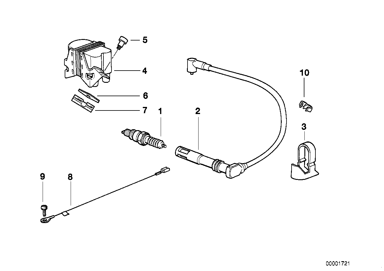 Zündanlage-Kerze/Stecker/Zündspule