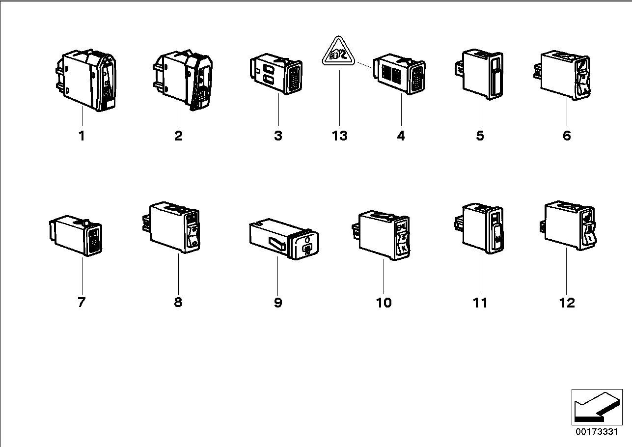 Interruttori diversi