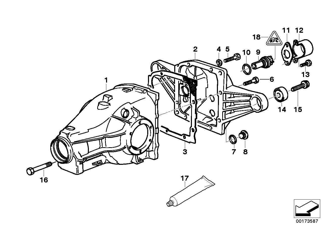 Final drive cover/trigger contact