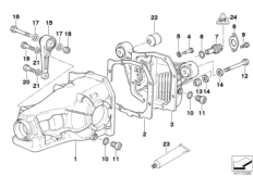 Final drive cover/trigger contact