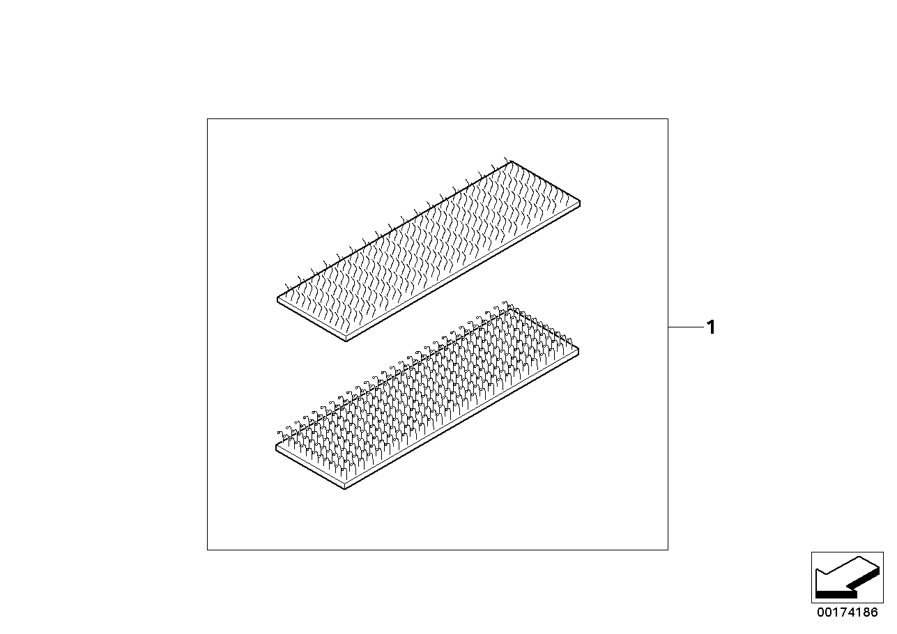 Sats kardborrförslutning