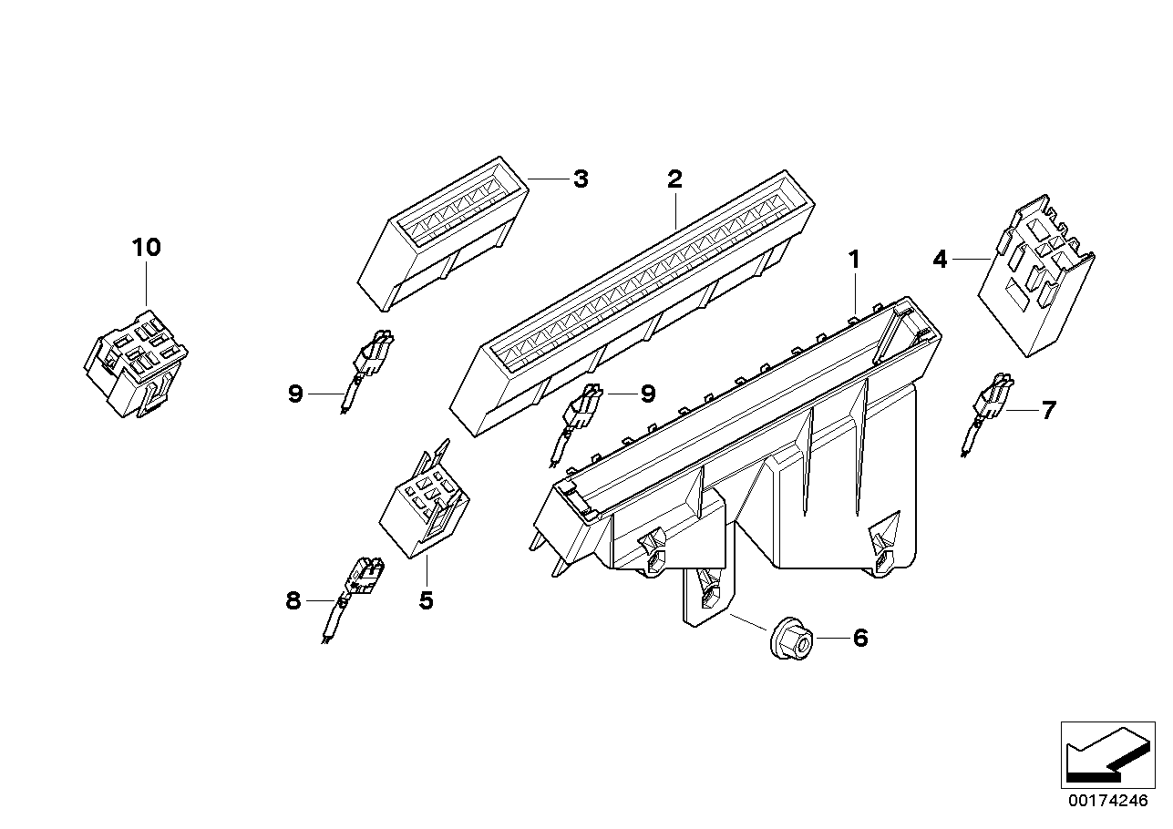 Fuse housing/relay bracket