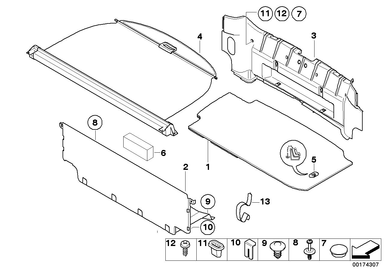 Trunk trim panel