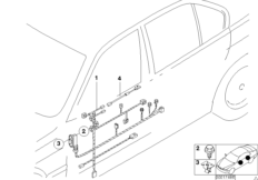 Door cable harness