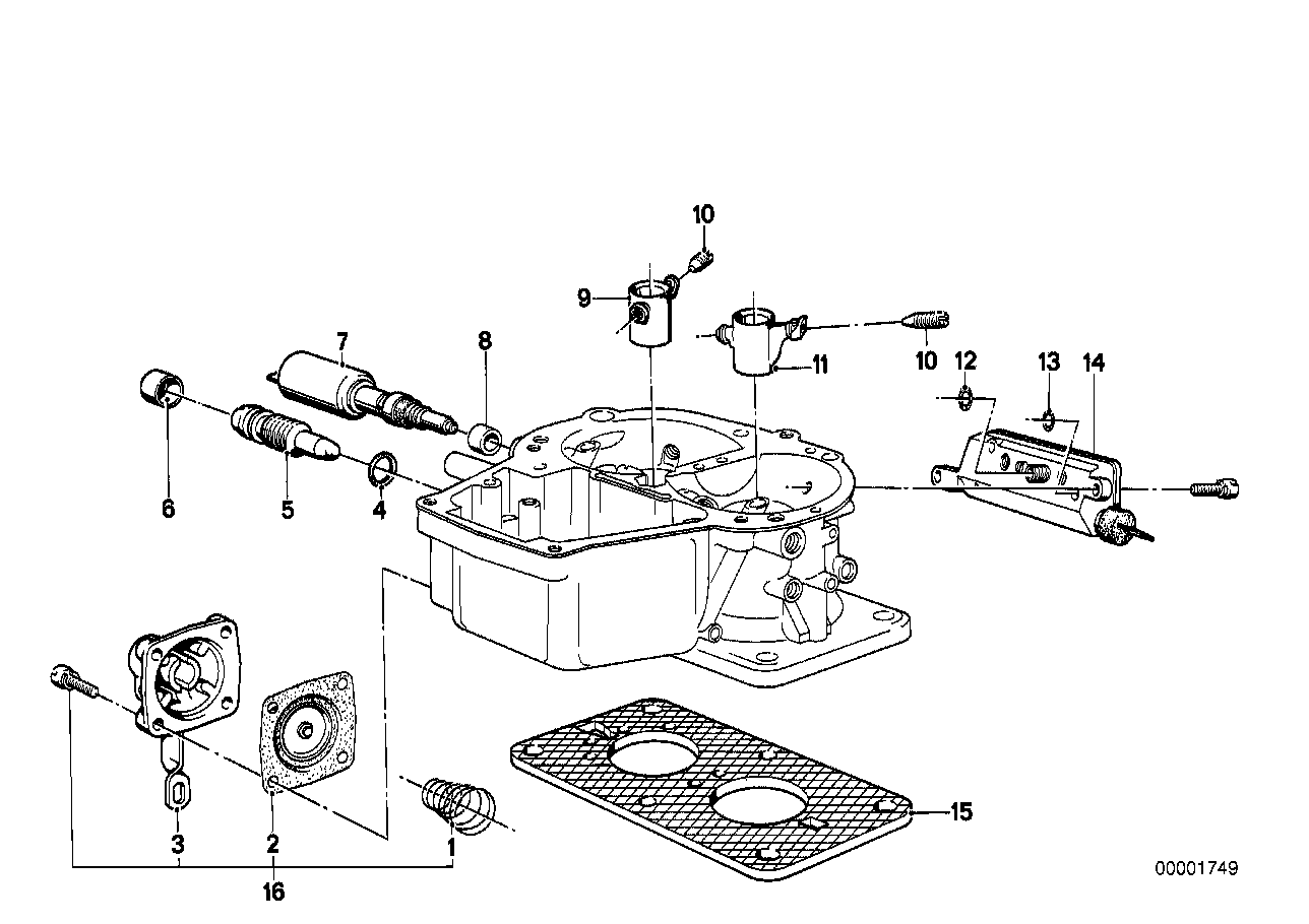 Electr.idle valve