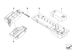 Single components for fuse housing