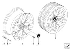 BMW LA wheel V-spoke 279