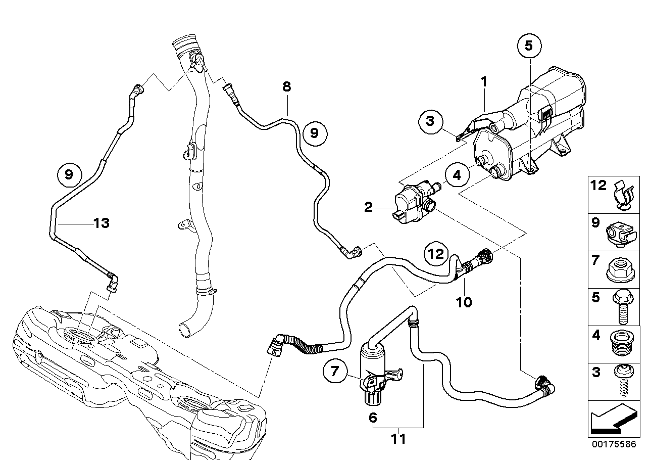 Aktivt kolfilter/braensleventilator