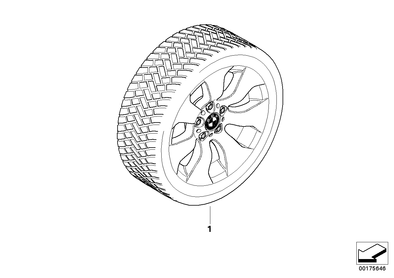 Vinterkomplett hjul dubbeleker 158
