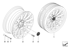 BMW LA wheel multi-spoke 282