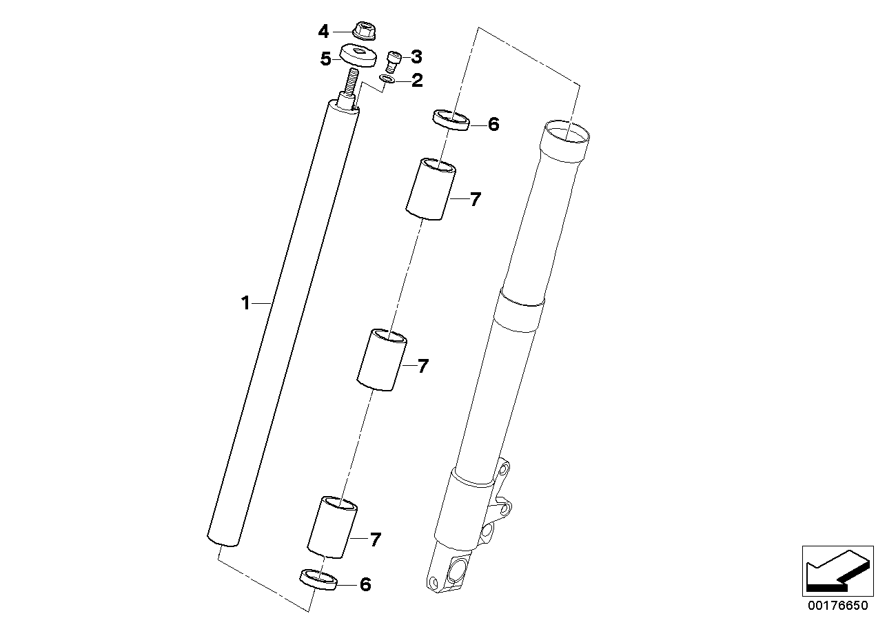 Binnenpoot diameter 41mm