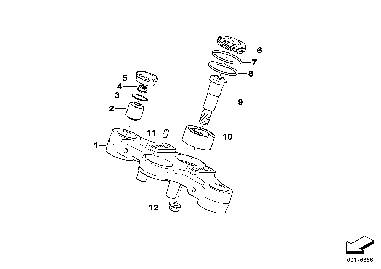 Upper fork cross brace