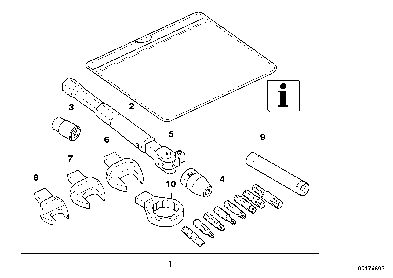 Boordgereedschap service set