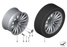BMW LA wheel, radial spoke 252 - 19''