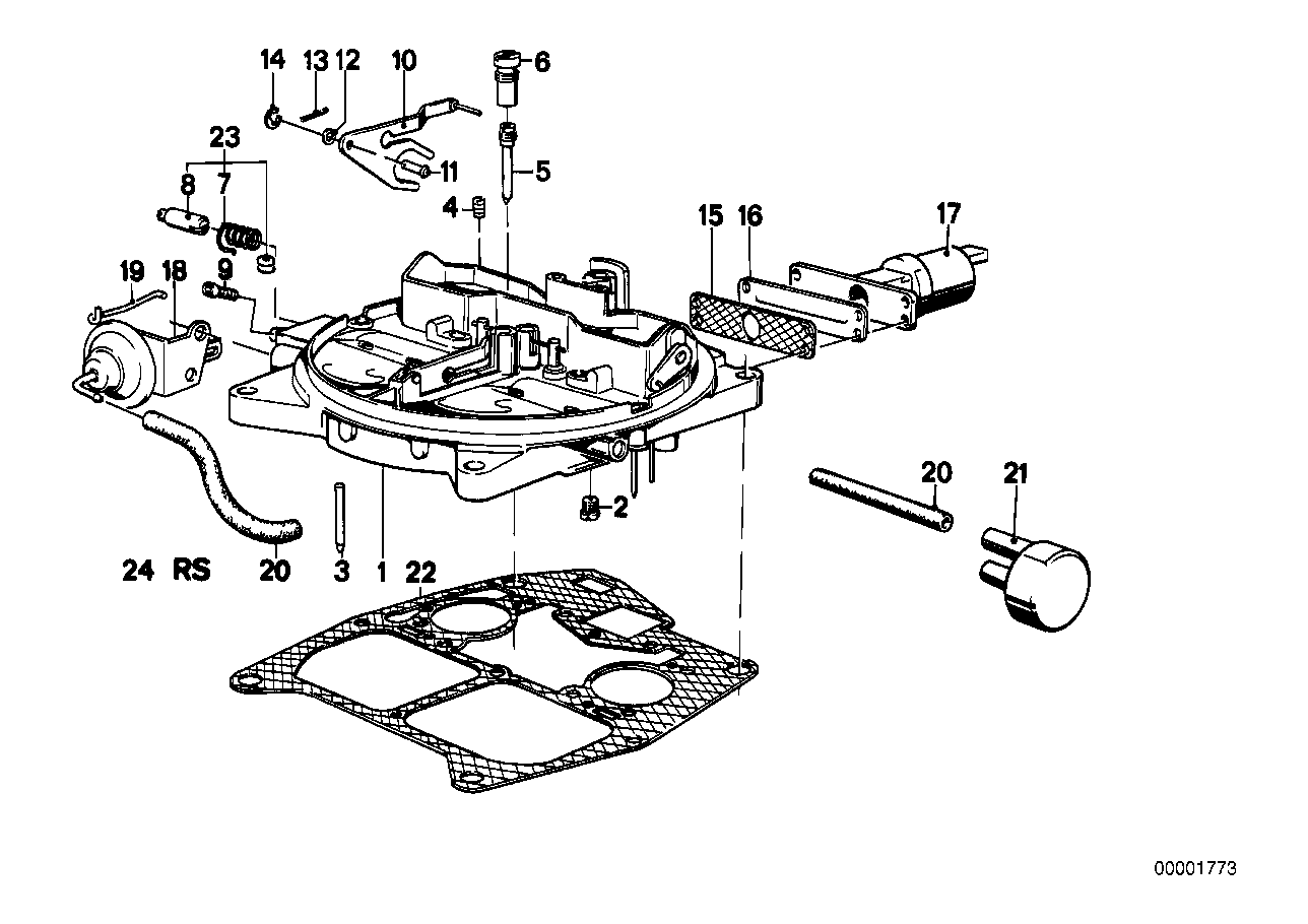 Carburetor mounting parts