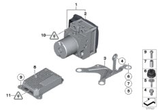 Hydro unit DXC/fastening/sensors