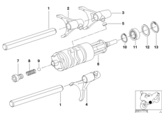 5-speed transmission - gearshift