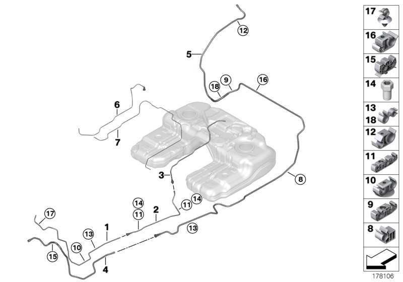 Fuel pipes / Mounting Parts