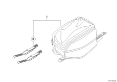 Mochila para depósito de combustível