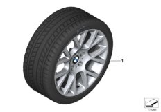 Winter wheel&tyre double spoke 238 -19"