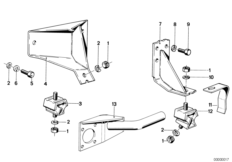 Suspension moteur - silentbloc moteur