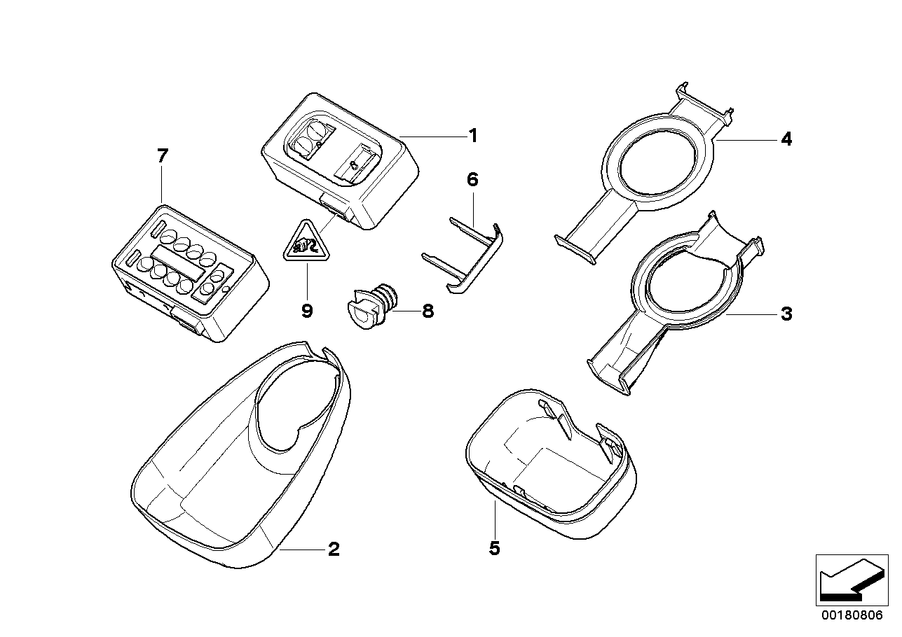 Rain sensor, single components