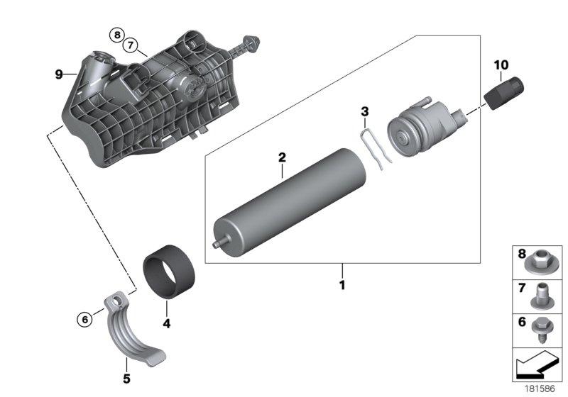 Fuel strainer with heating