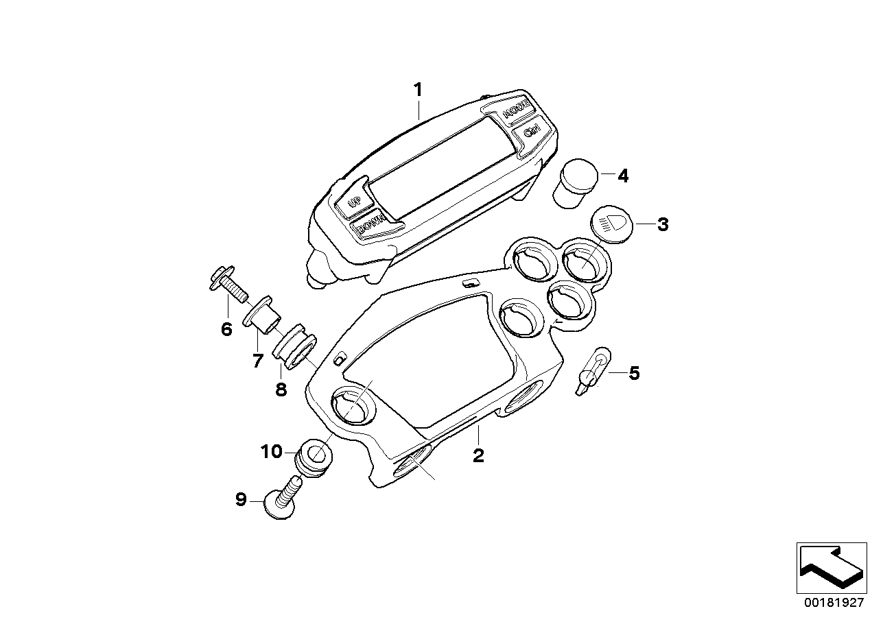 Kombiinstrument/kontrollampor